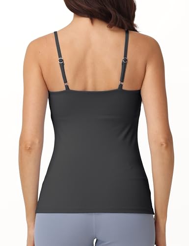 V VOCNI Nursing Tank Tops for Breastfeeding with Adjustable Straps - color: Grey, size: Medium
