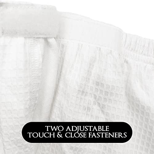 Canyon Rose Waffle Weave Long Spa Wrap, One Size, White - color: White