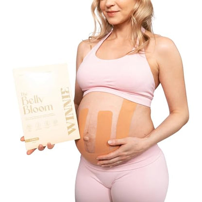 Belly Bloom Kinesiology Tape for Pregnancy (Beige) - color: Beige