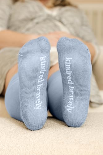 Kindred Bravely Maternity Compression Socks for Pregnancy Knee High, 2 Pack - color: 2pack-stone Blue & Black, size: Large (calf size 16-19in)
