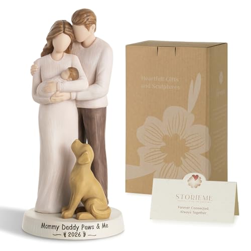 Storieme New Mom Dad Figurine, First Time Parents Gifts for Couples