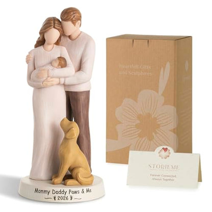 Storieme New Mom Dad Figurine, First Time Parents Gifts for Couples