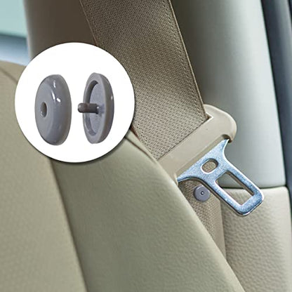 5 Sets Universal Fit Seatbelt Stopper Kit, Snap-on Seat Belt Button Stop