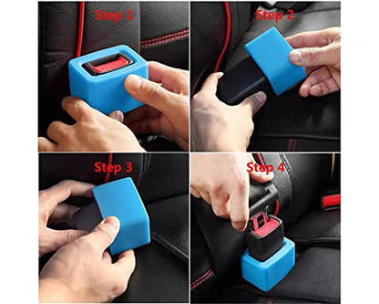 DS. DISTINCTIVE STYLE Seat Belt Holder Easy Access Seatbelt Accessories for Kids 2 Pieces (Aqua Blue) - color: Aqua Blue