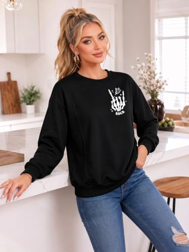 Women's Maternity Nursing Sweatshirt with Double Zipper for Breastfeeding - color: Rock-black, size: Small