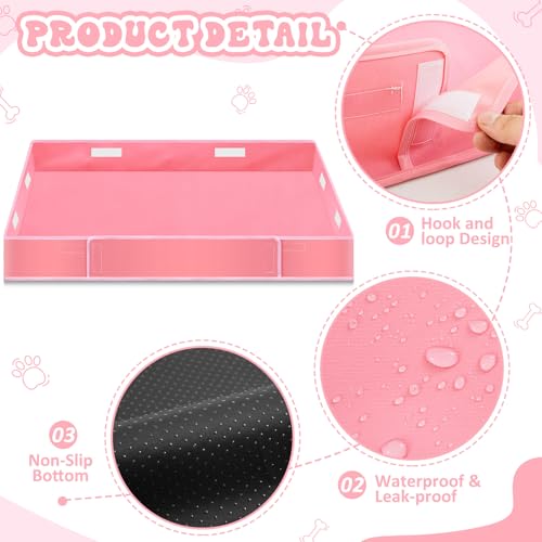 Marsui Dog Playpen Bottom Pad, Pink, Solid Color - color: Pink, style: Solid Color