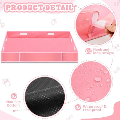 Marsui Dog Playpen Bottom Pad, Pink, Solid Color - color: Pink, style: Solid Color