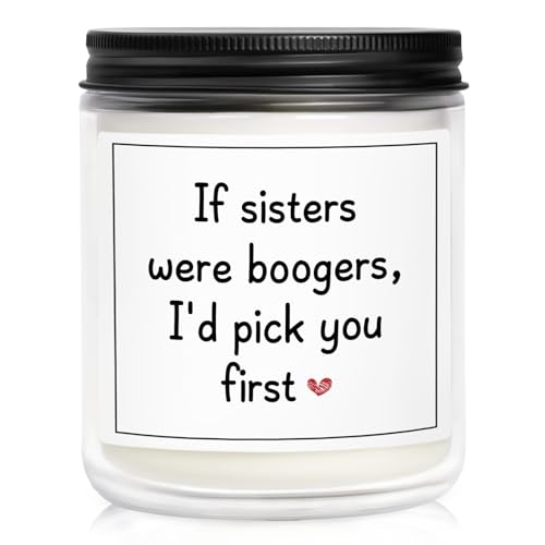 Sister Candle Gifts, Funny Sister Birthday Gifts - Happy Birthday Gift for Sisters from Sisters Brother, Handmade Candle Gift 7oz - color: Sister