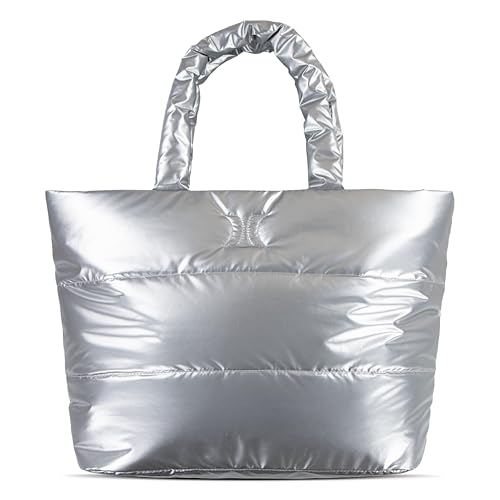 Hurley Tote Bag - color: Metallic Silver