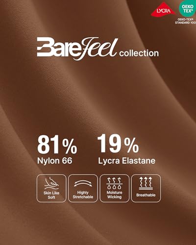 G4Free BareFeel Maternity Bra Wireless Nursing for Breastfeeding V Neck - color: Dark Coffee, size: Large