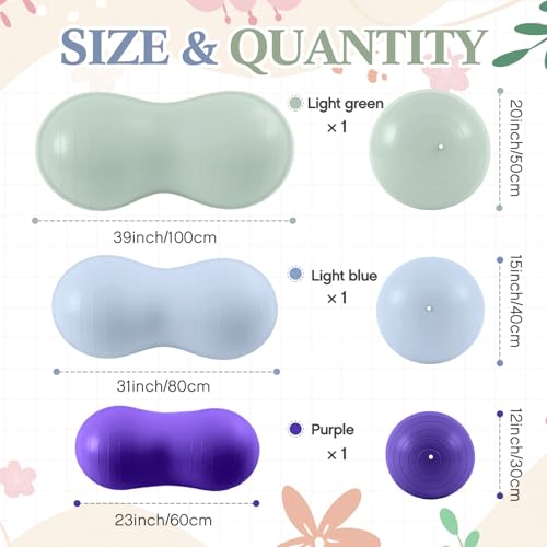 Jexine Peanut Ball for Kids Therapy Pregnancy - color: Morandi Color