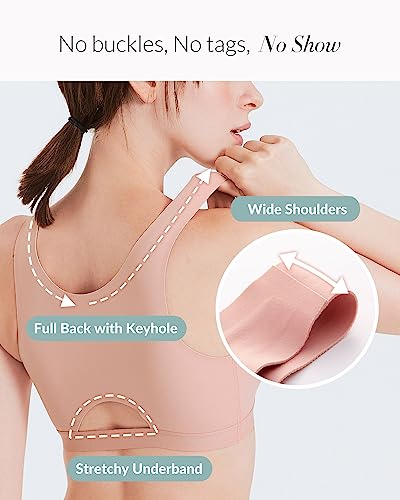 Mamaway Silky Crossover Nursing Maternity Wireless Bra, Smooth, Soft, Cooling, No Buckle, No Show for Sleeping Breastfeeding - color: Periwinkle, size: Medium