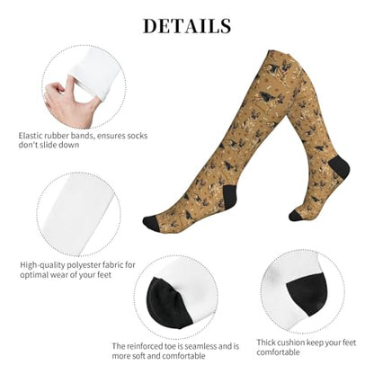 Cute Dog Compression Socks Women Men, Dog Lover Gift - color: German Shepherd