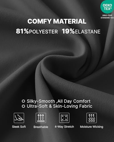 G4Free EverGoing Maternity Pants Over The Belly Pregnancy Joggers Workout - color: Black, size: Large