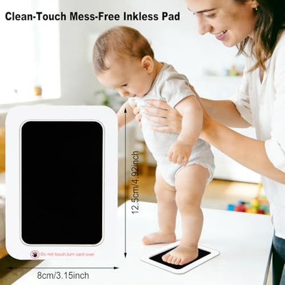 echosari 4 Pack Inkless Baby Hand & Footprint Kit 5x3.2in | - size: 4 Pack-Medium