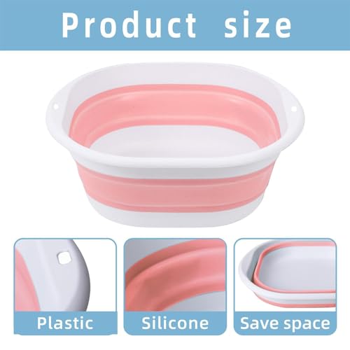 Large Size 36.5x33.5x25cm Foldable Collapsible Face Basin – Portable Sink for Dorm, Travel, Camping