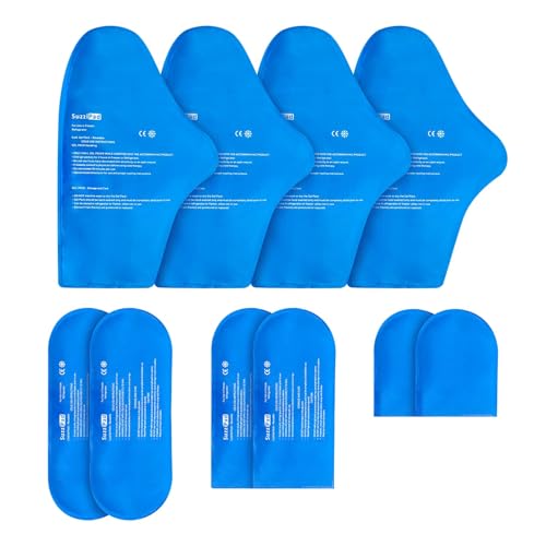 SuzziPad Replacement Ice Gel Packs for Cold Therapy(10-Piece Set), Blue, XL - size: XL, style: Ice Pack Only