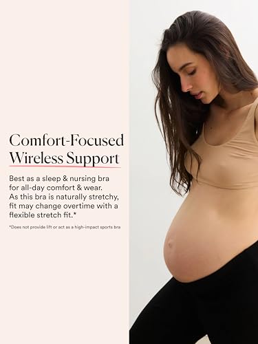 HATCH The Skin to Skin Maternity Bra, Wireless - color: Sand, size: Large