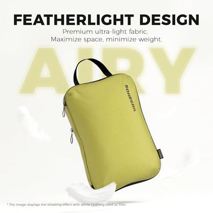 4 Pack Ultralight Compression Packing Cubes for Travel, Yellow - color: Yellow