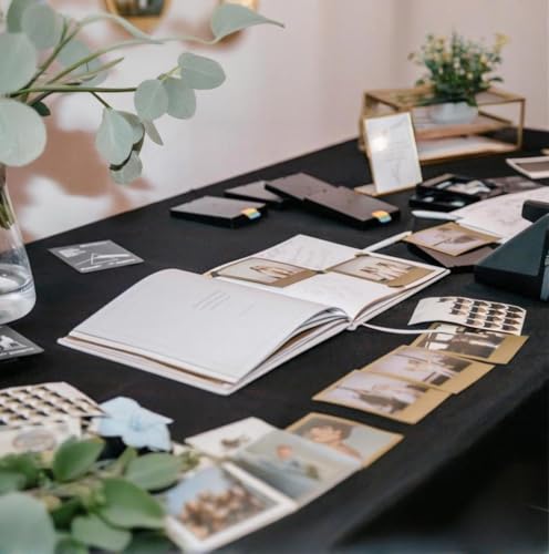 Calculs So Little So Loved Baby Shower Guest Book, Gold - color: White & Gold
