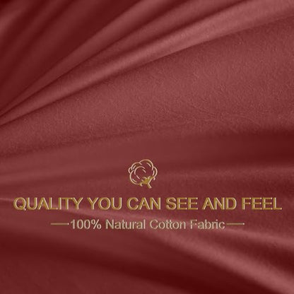 Goose Down Body Pillow for Adults, Burgundy, 20"x60" - color: Burgundy, size: 20"x60"