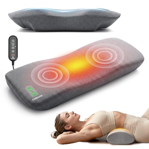 2026 Upgraded 3-in-1 Lumbar Support Pillow Massager with Remote Control