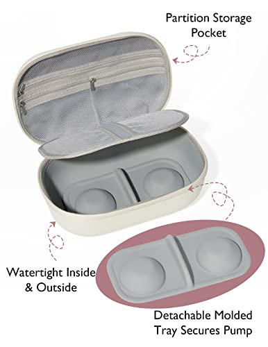 Momcozy Breast Pump Storage Bag, Hard Shell Case（Holds 2 Pumps） - size: M5-Pump Bag