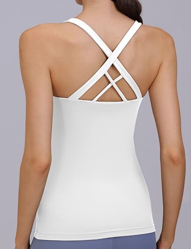 Nursing Tank Top Scoop Neck Pregnancy Camisoles Tanks - color: White, size: Large