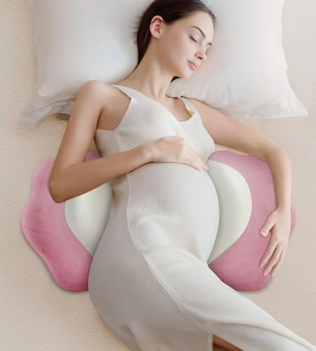 DONAMA Pillow for Sleeping Memory Foam Pregnancy Pillow for Side Sleepers - color: Pink