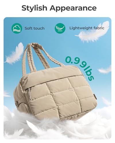 BAGSMART Small Gym Bag for Women, Carry on Travel Duffel Bag - color: Chocolate, size: Medium