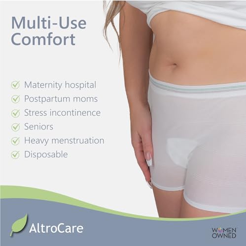5-Pack Disposable, Postpartum and Incontinence, Seamless Mesh Underwear - size: Large-X-Large