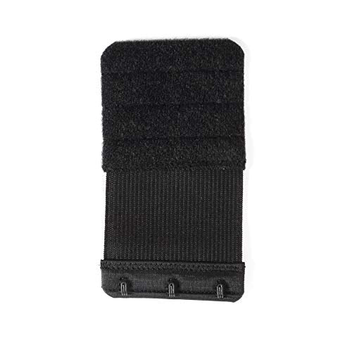 Bra Extender 3 Hook Elastic Stretchy Bra Band Extension 3pcs-Pack - color: Black, 3 Hook, 0.75inch(1.9cm)