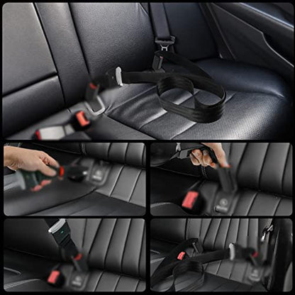 Car Fixing Strap Pad Pads Compatible with Universal Isofix Kids Seat Fixing Straps with Latch Interface Accessory Cover