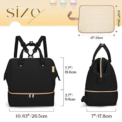 Fasrom Wearable Breast Pump Backpack with Cooler Compartment Bundle with Breast Pump Caddy Organizer Bag with Breastmilk Cooler