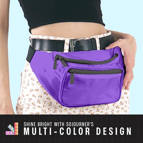 SoJourner Waterproof Fanny Pack, Purple - color: Purple