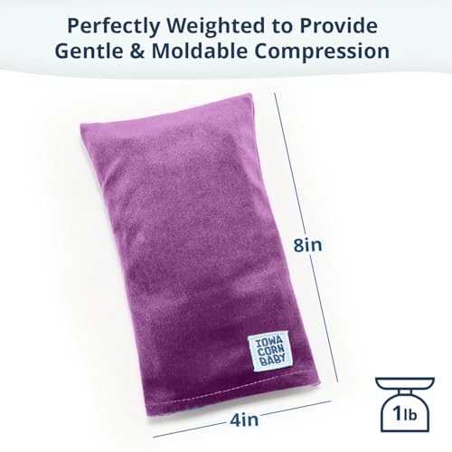 Mini Microwave Heating Pad and Cold Pack, Cold Hands, Neck and Wrists 4x8in - color: Moonlit Lilac