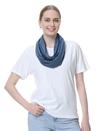 NeoTech Care Baby Nursing Cover Breastfeeding Scarf | Soft Fabric (Blue) - color: Blue