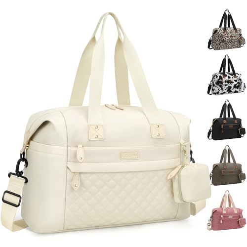 Pritent Diaper Bag Tote Waterproof Maternity Baby Bags with Pacifier Case - color: White, size: Large