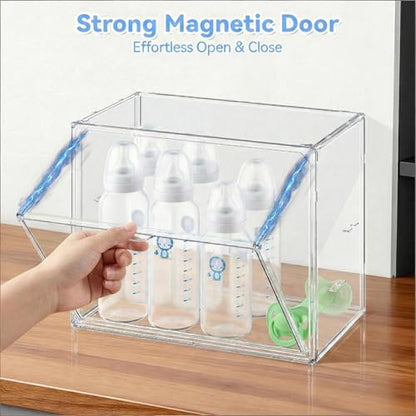 Baby Bottle Storage Organizer for Countertop Cabinet - size: Small: 11.81" x 7.1" x 9.8"
