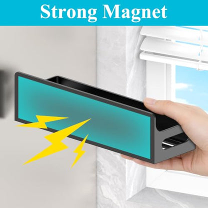HuggieGems Magnetic Water Bottle Holder for Fridge Black, 4 Pack - color: Upgrade Black, size: 4 Pack