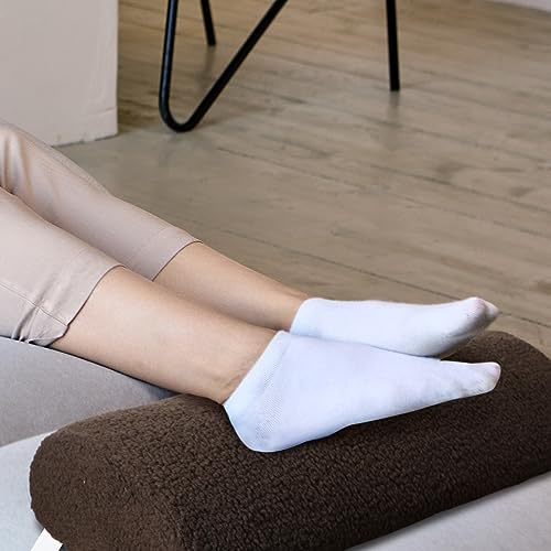 Wesiti Recliner Leg Rest Cushion Footrest Pillow Elevate Feet, Chocolate - color: Chocolate