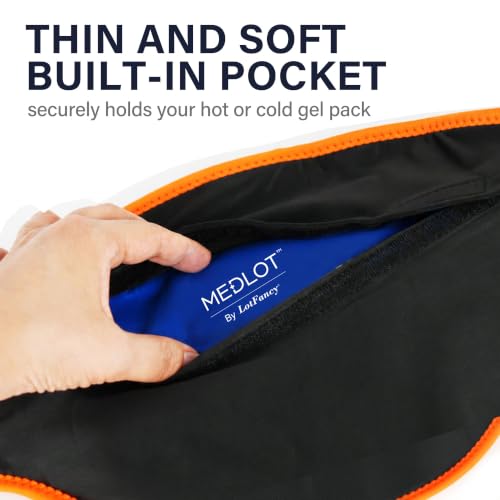 LotFancy Ice Pack Wrap for Lower Back Pain, 2 Gel Packs, Hot Cold Therapy