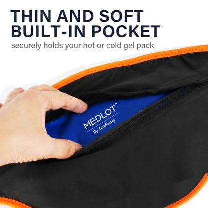 LotFancy Ice Pack Wrap for Lower Back Pain, 2 Gel Packs, Hot Cold Therapy