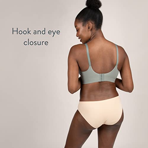 Bravado Designs Women's Enrich Seamless Nursing Bra Maternity Bra Wireless Clip Down for Breastfeeding S-XXL - color: Sage, size: Large