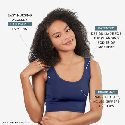 Larken X Blue with Black Pumping Bra - XS