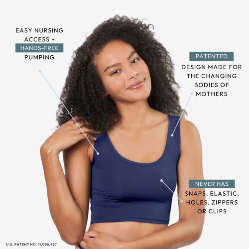 Larken X Blue with Black Pumping Bra - XL