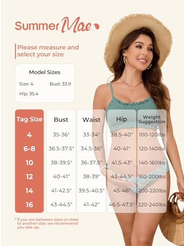 Summer Mae Ruffle Maternity Swimsuit Two-Piece Low Rise Bikini Bathing Suit - color: Garden Veil Bliss, size: 14