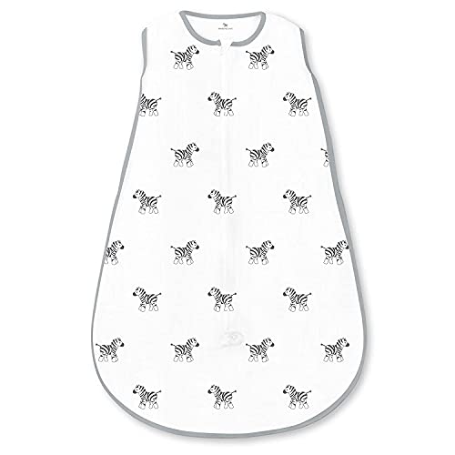 Amazing Baby Muslin Sleeping Sack - color: Zebras, size: Small (0-6 Month)