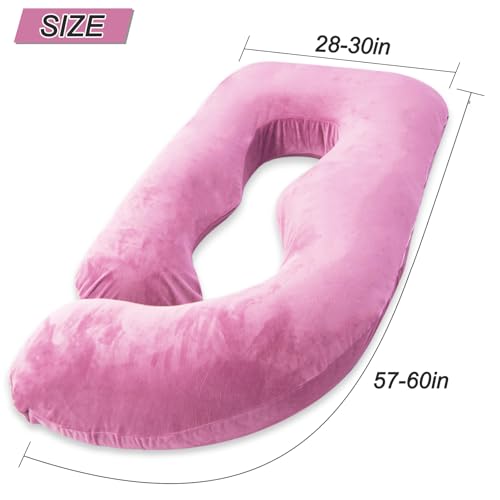 60 Inch Pregnancy Pillow for Sleeping (Purple) - color: Purple