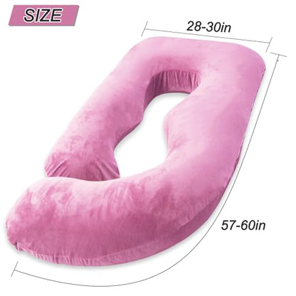 60 Inch Pregnancy Pillow for Sleeping (Purple) - color: Purple